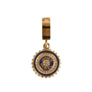 19 mm emblem with gold-plated clip