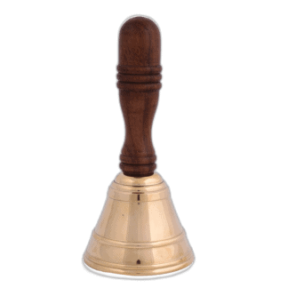 Brass bell with logo and club name